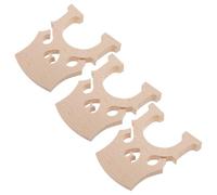 KICHOUSE Cello Bridge Replacement Parts Enhancing Sound Purity 3pcs 4/4 Maple Full Size Polished Wood String Instrument Accessories for Practice and Teaching