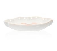 KICHOUSE Ceramic Cat Paw Bowl with Rounded Edges and Easy to Wash Design, Unique Pink Cat Food Bowl for Indoor Use, Practical Pet Feeding Tool with Contemporary Style