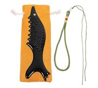 KICHOUSE Ceramic Gua Sha Facial Massage Tool in Creative Fish Shape, Lightweight and Gentle on The Skin, Reusable Home Scraping Board for Relaxing Neck and Face Massage