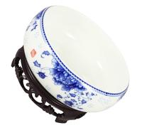 KICHOUSE Ceramic Hydroponic Plant Pot for Bonsai and Daffodil with Large and Deep Design, Not Easily Deformed Or Broken, for Garden and Living Room Decorative Flower Container