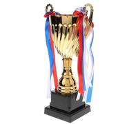 KICHOUSE Champion Metal Trophy Cup with Sturdy Base for Sports Competitions Large Championship Award for Soccer Basketball Golf School Tournaments and Team Events