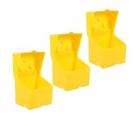 KICHOUSE Cheese Storage Containers Cheese Boxes 3pcs with Lid Sturdy Abs Not Easy to Break or Deform for Refrigerator Use for Kitchen and Restaurant Storage