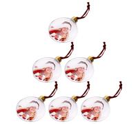 KICHOUSE Christmas Photo Frame Ornaments to Increase Festive Atmosphere 6pcs Star Shaped Decorative Hanging Baubles for Xmas Tree Decoration at Holiday Parties and Daily Decoration