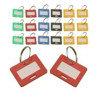 KICHOUSE Colour-Coded Metal Key Tags for Key Identification in Office Home Car Settings, 50 Numbered Tags with Rings