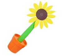KICHOUSE Creative Sunflower Ballpoint Pen with Comfortable Grip and Plastic Rubber Material, Unique Potted Plant Design for School and Home Decor, Versatile Use for Students and Teachers
