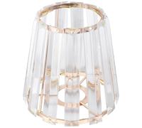 KICHOUSE Crystal Lampshade Ceiling Lamp Cover Iron Art Frame, Electroplated Gold Finish, Small 3Cm Center Hole, for Bedroom and Living Room Lights