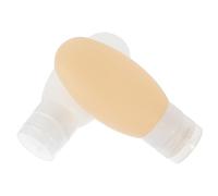 KICHOUSE Dispensers Refillable for Travel and Lotion Cups with Suction Silicone 2pcs 100ml Leakproof Bottles Squeezable Toiletry Containers Camping
