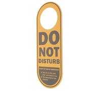 KICHOUSE Do Not Disturb Sign Double Sided Door Hanger Pvc with Please Knock Warning for Office Business Meeting Room 24x9cm Dual Side Door Knob Hanging Board