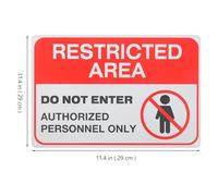 KICHOUSE Do Not Enter Warning Sign Security Caution Board Restricted Access No Entrance Label for Office and Yard Safety Compliance Industrial Use