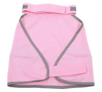 KICHOUSE Dog Safety Reflective Vest with Paw Print Fluorescent Pink Breathable T-shirt Suitable for Nighttime Outdoor Activity