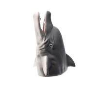 KICHOUSE Dolphin Hand Puppet for Interactive Role Play Puppet Grey for Imaginative Games and Parent Interaction Educational Fun