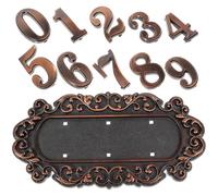 KICHOUSE Door Number Plaque Vintage Creative Wall Hanging Plaque Sturdy Design for Residential Complexes and Commercial Buildings Outdoor Use