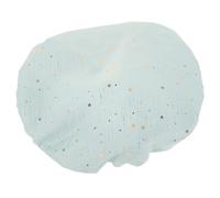 KICHOUSE Double Layer Waterproof Shower Cap Protects Hair from Steam and Moisture for Women with Thickened Polyester Cotton and Peva Material, Elastic Band for, Large Capacity