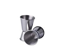 KICHOUSE Double Stainless Steel Cocktail Jigger Bar Measuring Cup 15/30ml Sturdy Bartender Tool for Home and Restaurant