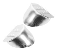 KICHOUSE Drywall Stilts Heel Bracket Replacement Kit with Aluminum Alloy Metal Construction for Stability and Convenience, Silver Colour, for Drywall Stilts Repair and Maintenance