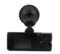 KICHOUSE Dual Lens Dash Cam for Car with Night Vision Front and Interior Vehicle Security Dvr Intelligent Loop Recording and Automatic Memory Management for Continuous Driving Protection