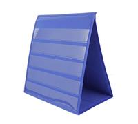 KICHOUSE Easy to Use 20pcs White Cards Desktop Standing Pocket Chart for Reading Sorting and Skill Development