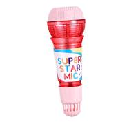 KICHOUSE Echo Microphone Plastic with Soft Internal Spring Echo Effect for Singing and Speech Therapy Lightweight and Safe Handheld Mic for No Setup Required Includes Stickers Gift Box