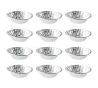 KICHOUSE Egg Tart Molds Muffin Baking Mold Disposable Silver Tinfoil 500Pcs Safe and Convenient for Pumpkin Pies