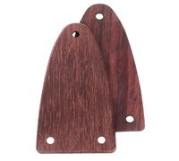 KICHOUSE Electric Guitar Semioval Shape Truss Rod Covers 2 Pcs Wooden with 3 Holes Precision Engineering and Versatile Compatibility Replacement Parts for Ukulele and Electric Guitar