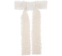 KICHOUSE Elegant Beige Hair Bow Clips for Women with Pearl and Zinc Alloy, Featuring A Versatile Design and Practical Everyday Use, for Weddings and Sophisticated Hairstyles