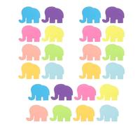 KICHOUSE Elephant Writing Memo Pads 24Pcs Self-Adhesive Cartoon Animal Notes Portable for Students and Professionals Fieldwork Use