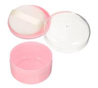 KICHOUSE Empty Puff Storage Box Portable Body Powder Container for Travel and Home Use with Fast Drying