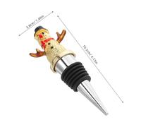 KICHOUSE Enamel Christmas Snowman Wine Bottle Stopper Decorative Reusable Wine Plug for Holiday Party Table Ornaments Festive Xmas Home Bar Dinner