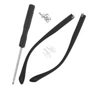 KICHOUSE Eyeglasses Replacement Temple Glasses Repair Legs Tr90 Black Matte Surface Comfortable Enhanced Stability Eyeglass Frame Accessory for Eyeglasses