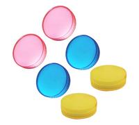 KICHOUSE Finger Sponge Moistener and for Cash Counting 6pcs Quick Absorption Compact Design, Round Sponge Pads Suitable for Office and Financial Offices