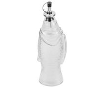 KICHOUSE Fish Shaped Glass Oil Dispenser Bottle Decorative Oil Container for Home Restaurant Leakproof Cooking Oil Jar Versatile Seasoning Condiment Holder Elegant