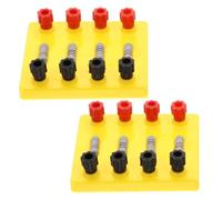 KICHOUSE Fixed Value Resistor Set 5ω 10ω 15ω 2 Pieces Physics Learning Equipment for Junior High School Experimental Resistor Teaching Aids Electrical Science Kit Random Color Random Color