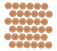 KICHOUSE Flexible Breathable Fabric 100Pcs Adhesive 30Mm Round Plasters for Finger and Knuckle Wound Care at Home and Outdoors