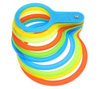 KICHOUSE Fruit Diameter Measuring Ring Sizer Tool for Apples Oranges Peaches Plastic Fruit Measurement Device with Size Gauge Suitable for (55-100mm) Random Color Random Color