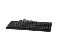 KICHOUSE Full Wired USB Keyboard with Arabic Letters Electronic Keyboard for Laptop and Desktop Stable Typing Experience for Home and Office Use