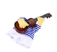 KICHOUSE Funny Material Puppy Dog Guitar Design Costume Clothes Playing Cotton to Comfortable for Easy Put Fancy Christmas Pet Cosplay Party