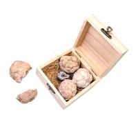 KICHOUSE Gem Mining Kit for Kids Educational Geology Toy with Real Gemstones and Crystals, Easy to Dig and Collect, 4-Piece Original Mineral Box Set for Birthday and Science Exploration