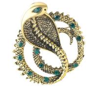 KICHOUSE Golden Alloy Snake Aesthetic and Delicate Brooch Pin for Women, Sturdy and Will Not Damage Clothing Lapel Pin Decoration for Daily Wear and Performances