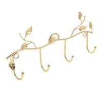 KICHOUSE Golden Iron Wall Hook Multi-Functional Wall Hanger Nordic Style with Simple and Elegant Look, Decorative Storage Solution for Hanging Hats and Keys for Home Entryway