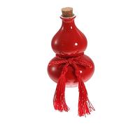 KICHOUSE Gourd Wine Container with Stoppers Multi-Use Liquor Storage Holder Smooth Surface Design for Home Bar Use 4.72X2.95X2.95In Portable Wine Bottle