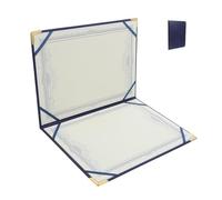 KICHOUSE Graduation Diploma Cover A3 Faux Leather Document Holder for Certificates and Awards Minimalist Style for Academic and Professional Presentation