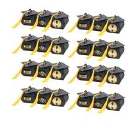 KICHOUSE Graduation Gifts with Stickers 48pcs Bachelor Hat Candy Boxes Special Paper Graduation Chocolate Boxes for Celebrations