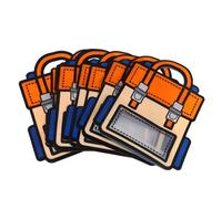 KICHOUSE Graduation Goodie Bags Plastic Treat Bags with Handle 10pcs Compact and Portable, Stylish Cartoon Backpack Design for Candy for School Events and Celebrations
