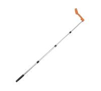 KICHOUSE Gutter Cleaning Tool with Adjustable 45° to 120° Spoon-Shaped Head and Telescoping Plastic Pole for Safe Ground-Level Roof and Gutter Leaf Removal in Home and Industrial Use