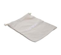 KICHOUSE Hair Dryer Drawstring Storage Pouch Canvas Dustproof Organizer Bag 33x30cm Light Grey Embroidered English Travel and Home Use