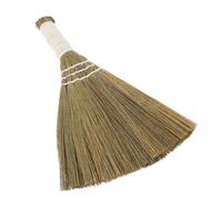 KICHOUSE Handheld Broom Natural Miscanthus Straw Small Whisk for Diy Crafts and Home Sweeping with Comfortable Grip