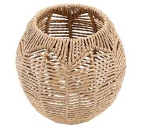 KICHOUSE Handmade Rattan Lampshade Ceiling Light Cover with Imitation Rope Material, Fine Workmanship, Easy to Use, Suitable for Guesthouses and Bedrooms, Retro Stylish Decorative Lamp