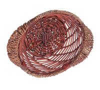 KICHOUSE Handmade Wicker Basket for Fruit and Bread Storage, Easy to Clean Kitchen Storage Basket with Simple Pastoral Style, for Organizing Vegetables and Snacks