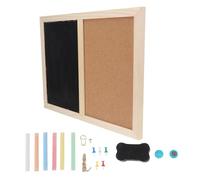 KICHOUSE Hanging Pin Board Cork Message Board Wood Material Simple Design Stylish Practical Easy to Install Learning Tool and Mail Use
