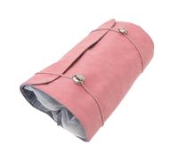 KICHOUSE Hanging Roll-up Makeup Bag Foldable Toiletry Bag 10.2x7.9x3.1inch Pu Material Can Be Hung Organizing Toiletries and Cosmetics Travel Use